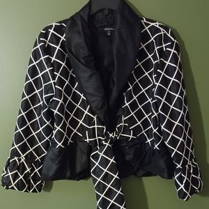 Samuel Dong cropped tie jacket, Size XL